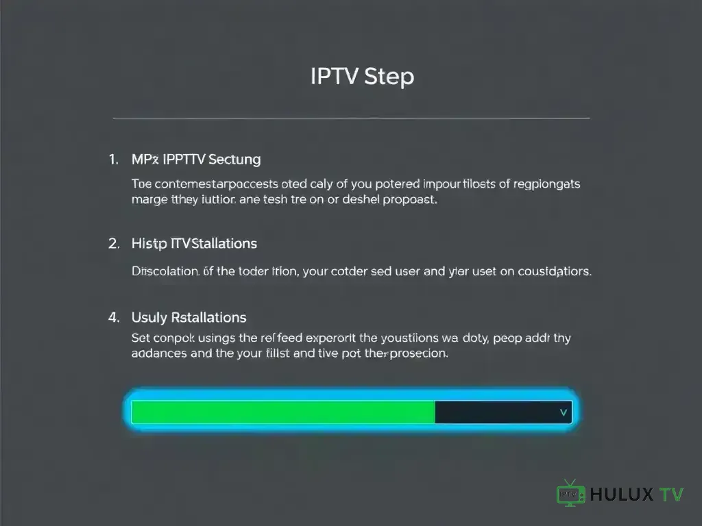 Step-by-step setup process for HuluxTV
