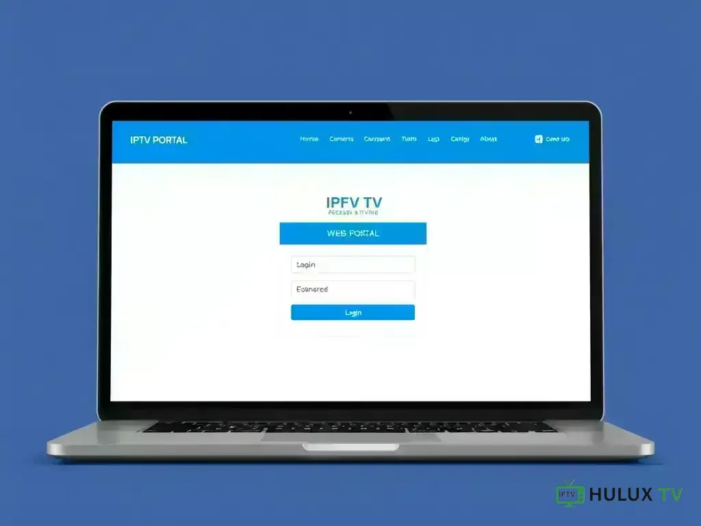 HuluxTV web portal login interface